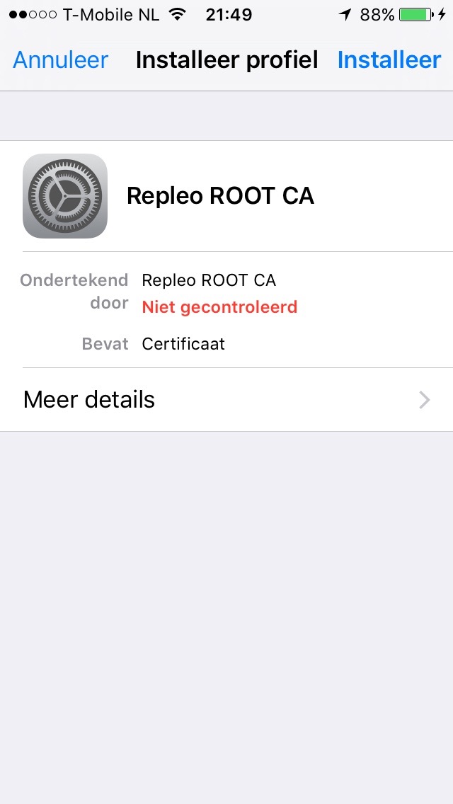 IOS open certificate